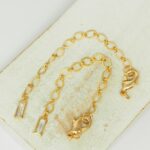 8x80 mm Rectangle Elegant Chain Extender with Lobster Clasp Light Gold-colored x 2 pc(s)