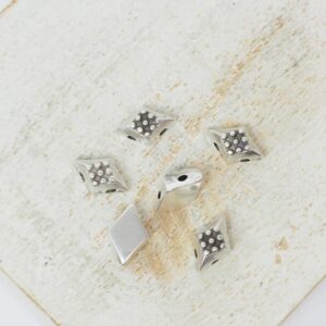 5x8 mm Cymbal Adamas Antique-silver x 6 pc(s)"