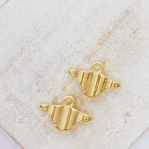 10x15 mm Cymbal Aosha Gold-colored x 2 pc(s)"