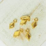 5x10 mm Cymbal Sykia Gold-colored x 6 pc(s)"