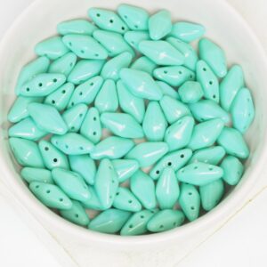 6x12 mm Canoe Beads Opaque Turquoise x 20 pc(s)