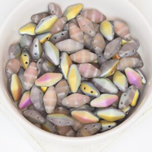 6x12 mm Canoe Beads Purple Matte Marea x 20 pc(s)