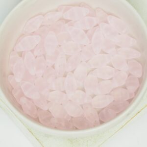 6x12 mm Canoe Beads Opal Rose Matte x 20 pc(s)