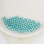 2 mm Round Glass beads Pearly Tiffany Blue x 100 pc(s)