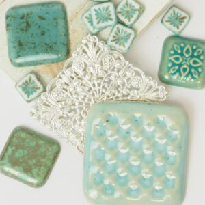 Art cabochon collection All Squares I.