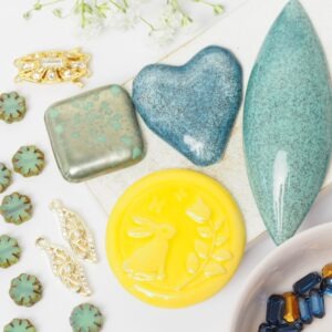 Art cabochon collection Bunny Skies