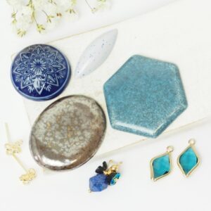 Art cabochon collection Denim Love II.