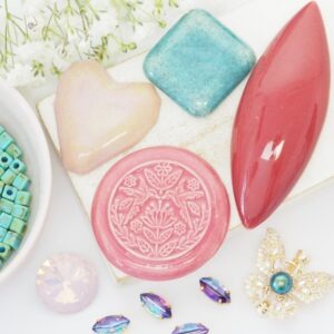 Art cabochon collection Hummingbird Island