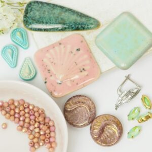 Art cabochon collection Mermaid Dance II.