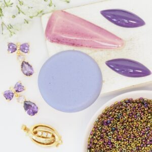 Art cabochon collection Purple Passion I.