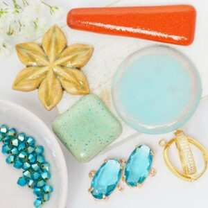 Art cabochon collection Sunset Tide II.