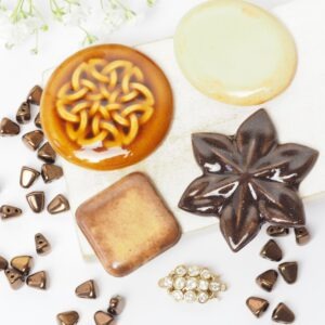Art cabochon collection Sweet Cappuccino I.