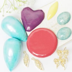 Art cabochon collection Twilight Bloom I.