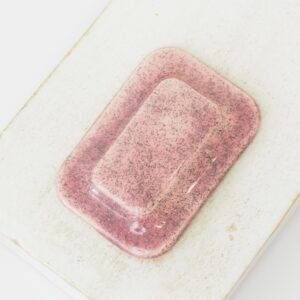25x36 mm Big Tile Beadingschool Art Cabochon Raspberry Delight on light clay x 1 pc(s)