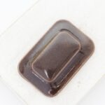 25x36 mm Big Tile Beadingschool Art Cabochon Brown Shimmer on light clay x 1 pc(s)