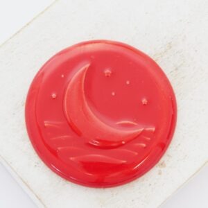36 mm Starlit Ocean Beadingschool Art Cabochon Candy Apple on light clay x 1 pc(s)