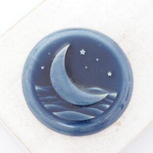 36 mm Starlit Ocean Beadingschool Art Cabochon Deep Ocean on light clay x 1 pc(s)