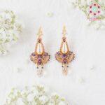 Cleopatra earrings beading tutorial by Ruxandra Puscas