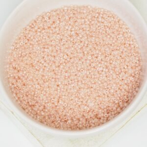 15/0 Miyuki seed beads 366 Shell Pink Lister x 5 g