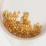 3 mm Fire-polished round beads Light Topaz Celsian x 100 pc(s)