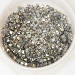 4 mm Preciosa bicone beads Crystal Starlight Gold Half x 50 pc(s)