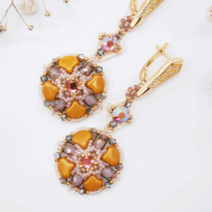 GYPSUM PETALS earrings tutorial by Vicky Roberts