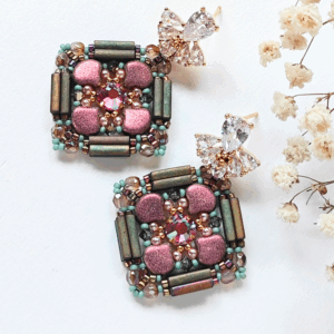 SERAYA earrings/bracelet beading tutorial by Zuzi Hake