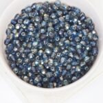 4 mm Fire-polished round beads Sapphire Celsian x 60 pc(s)