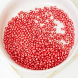 2 mm True2 Fire-polished round beads 25010 Pastel Dark Coral x 100 pc(s)
