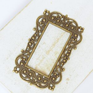 30x45 mm Frame Filigree Antique bronze x 1 pc(s)