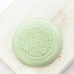 31 mm Ancient Bloom Beadingschool Art Cabochon Soft Turquoise on light clay x 1 pc(s)