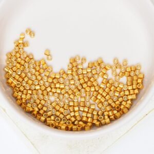 10/0 Miyuki Delica 1833 Duracoat Galvanized Yellow Gold x 5 g