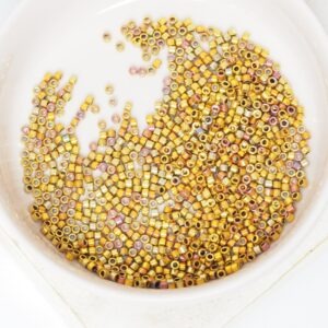 11/0 Miyuki Delica 501 24KT Gold Iris x 5 g