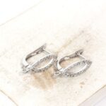 11x16 mm Navette Leverback Earring with Loop Platinum-colored x 2 pc(s)