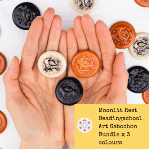Moonlit Rest Beadingschool Art Cabochon Bundle x 3 colours