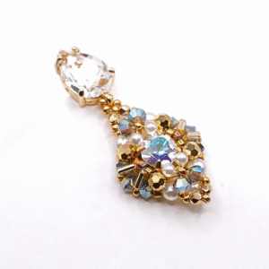 BELVEDERE earrings beading tutorial by Laura Embrey