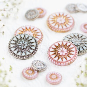 34 mm starbloom glass cabochons