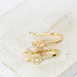 5x16 mm Double Round Earwire Gold-colored x 2 pc(s)