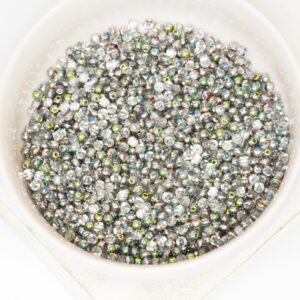 2 mm Round Glass beads Crystal Vitrail x 100 pc(s)