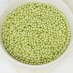 2 mm Round Glass beads Pearly Moss x 100 pc(s)
