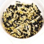 3x7 mm Preciosa Fancy Baguette Jet with Gold-colored claw x 10 pc(s)