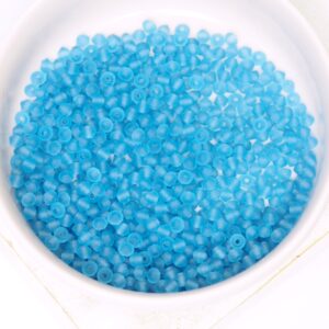 3 mm Preciosa bicone beads Malibu Blue Matt x 50 pc(s)