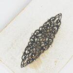 20x50 mm Lover's Line Filigree Antique silver  x 1 pc(s)
