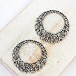 25x25 mm Eternal Ring Filigree Antique silver  x 2 pc(s)