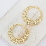 25x25 mm Eternal Ring Filigree Gold-colored  x 2 pc(s)