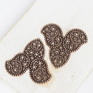 27x30 mm Leaf of Eternity Filigree Antique copper x 2 pc(s)