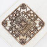 40x40 mm Aztec Filigree Antique copper  x 1 pc(s)