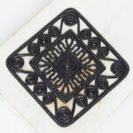 40x40 mm Aztec Filigree Gunmetal black  x 1 pc(s)