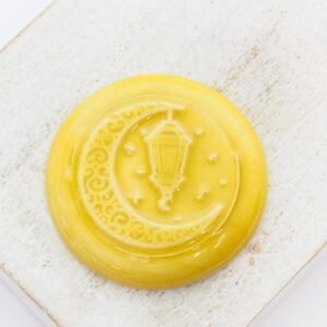 36 mm Moonlit Lantern Beadingschool Art Cabochon Tuscan Yellow on light clay x 1 pc(s)