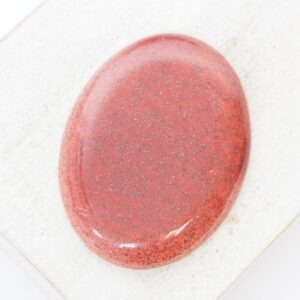 27x35 mm Oval Beadingschool Art Cabochon Raspberry Delight on light clay x 1 pc(s)